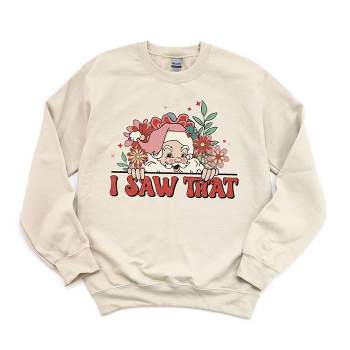 Simply Sage Market Women's Graphic Sweatshirt I Saw That Santa