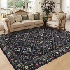 coucheta Floral Area Rugs, Multi-size Washable Stain Resistant Non Slip Vintage Low Pile Carpet for Living Room, Bedroom, Dining, Farmhouse - 2 of 4