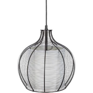 Livabliss Quinton 13"H x 12"W x 12"D Modern Black Ceiling Lights - 1 of 3