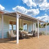 CLIHOME 20 ft. x 8 ft. Wall Mounted Gazebos Pergola with Aluminum Patio Cover Polycarbonate Roof - 2 of 4