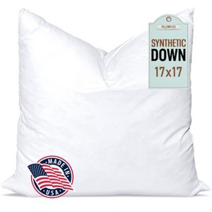 Pillowflex Synthetic Down Alternative Pillow Insert White - Chop - 1 of 4