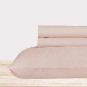Luxury 500 Thread Count Bed Sheets Set - 100% Cotton Sateen Sheets Set, Soft, Cool & Breathable, Deep Pocket by California Design Den - 1 of 4