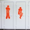 Unique Bargains Self-Adhesive Decor Business Men Women Restroom Sign 3 Set - 4 of 4