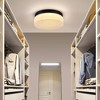 KWPZQEB Ceiling Light, Iron Round Low Profile Ceiling Light, 24W Flush Mount Ceiling Light, 3 Color Temperature Options for Bedroom, Closet Room - 3 of 4