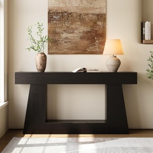 Lantine Farmhouse Console Table with Storage, Rustic Sofa Table for Entryway, Narrow Long Sofa Table Behind Couch for Living Room, Hallway - 1 of 4