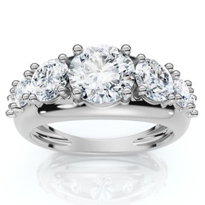 Pompeii3 2Ct TW Diamond Anniversary Stackable Wedding Ring 14k Gold Lab Created - 1 of 4