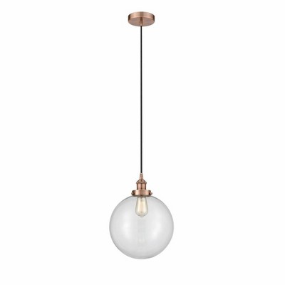 Beacon - 1 Light Mini Pendant In Industrial Style-15.5 Inches Tall and 12 Inches Wide