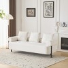 Accent Sofa Couch Modern Rolled Armrests with 3 Plush Pillows for Living Room 78-Inch - 3irtyhousy - 3 of 4