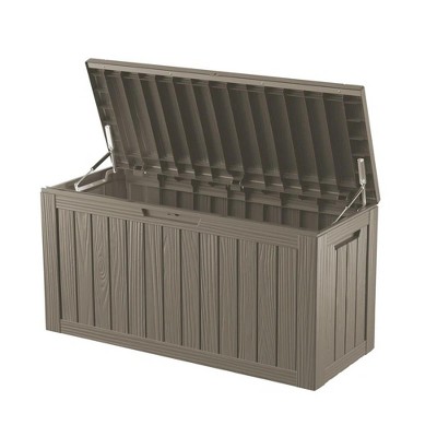Decksplore 80 Gallon Deck Box Indoor/Outdoor Storage Box  Space-Saving All-Weather