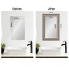 Amanti Art Mirror Makeover Bathroom Mirror Frame Border Kit  - Fully Assembled Peel and Stick Frame - Mirror NOT Included - Lyla Ornate Silver Trim - 4 of 4