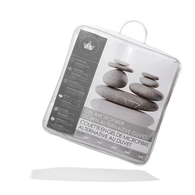 Twin White Microfiber Down Alternative Duvet Comforter