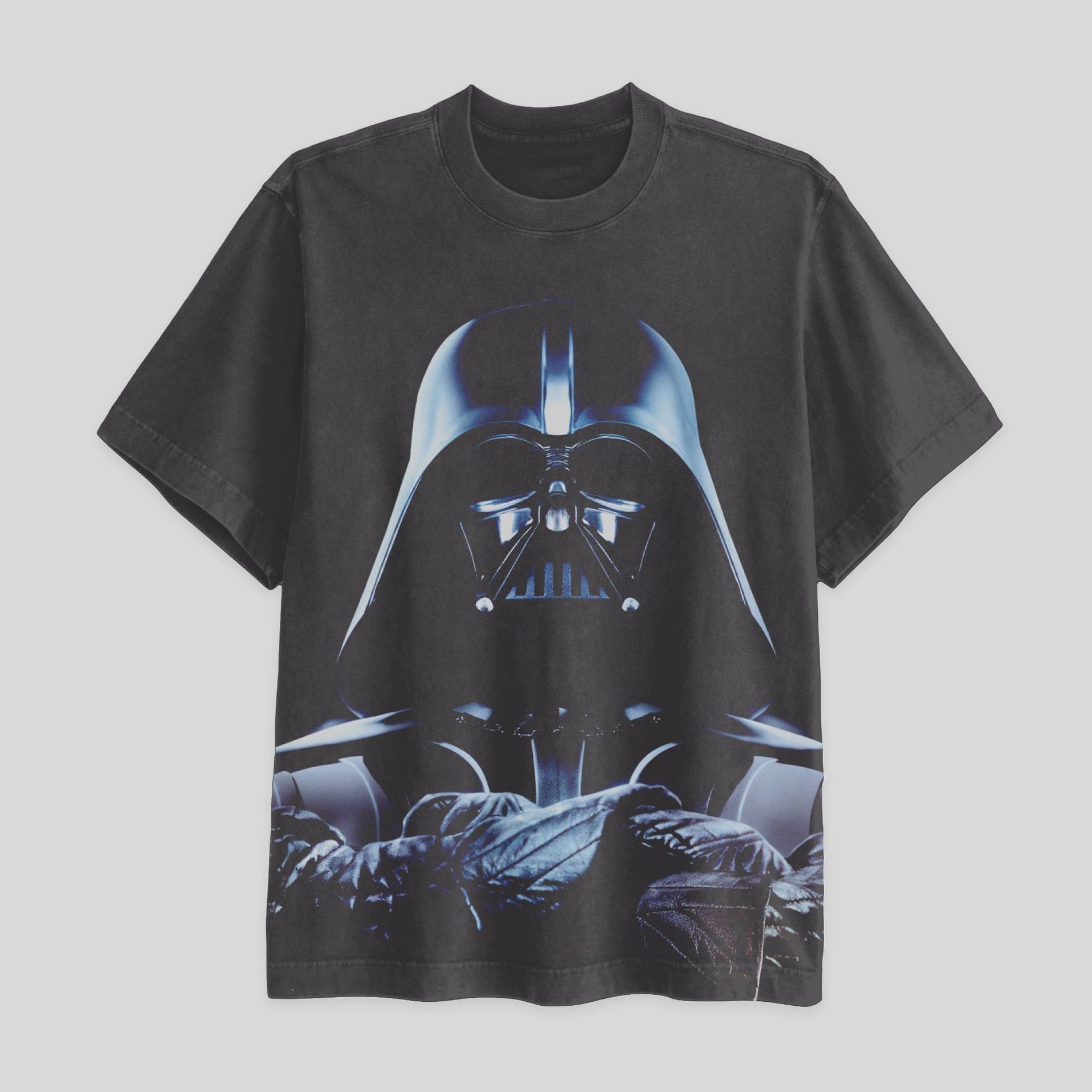 Men's Star Wars Jumbo Darth Vader Short Sleeve Graphic T-Shirt - Charcoal Gray