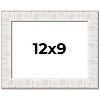 PosterPalooza | Photo Size Sculpted White Picture Frame - UV Acrylic, Foam Board Backing, Hanging Hardware - 2 of 4