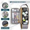 PAVILIA Toiletry Bag for Men Women, Canvas Travel Dopp Kit, Water Resistant Hygiene Toiletries Organizer, Shaving Accessories Bag - 4 of 4