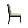 Meridian Furniture,Gwendolyn Linen Textured Fabric Dining Side Chair, Set of 2 - 4 of 4