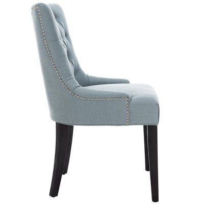 Elegant Sky Blue Linen Upholstered Parsons Side Chair