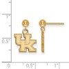 Black Bow Jewelry 14k Yellow Gold Kentucky Wildcats NCAA Dangle Earrings - 2 of 3