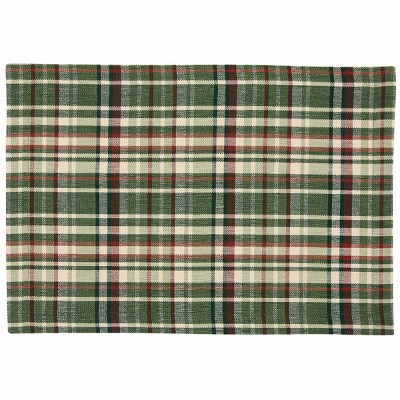 Park Designs Roycroft Green Plaid Placemat Set of 4