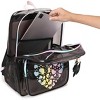 Transparent backpack with heart-shaped pattern and cute charm,suitable for both boys and girls,perfect for sports activities and concerts - 3 of 4