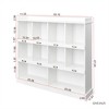 SKRAN 10-Shelf Bookcase with Cubbyhole Storage -  MDF Bookshelf for Books, Binders, Photos, and Collectibles - 3 of 4
