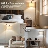 GTCLIGHTING Floor Lamp for Living Room - 69" Rustic Tall Lamp with 3 Color Temperatures- Resin Reading Standing Lamps for Bedroom Office Classroom - 3 of 4