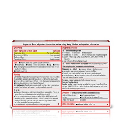 Sudafed PE Head Congestion + Flu Severe Tablets for Adults - 24ct