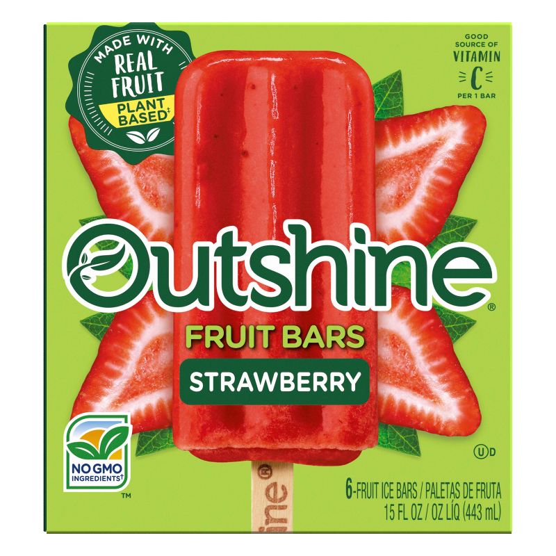 Outshine Strawberry Frozen Fruit Bar - 6ct, 1 of 14