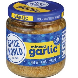 Spice World Minced Garlic, 8 oz (Pack of 2) - 1 of 1