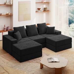 GYIIYUO 101" Modular Sectional Sofa, Modern U-Shaped Sectional Couches for Living Room - 1 of 4