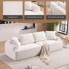 Fabric Full Sponge 4-Seater Combined Sofa with 4 Pillows and Deep Seat Comfort for Living Room - 4 of 4