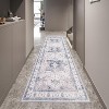 Vintage Floral Area Rug - Soft, Machine Washable, Anti-Slip, Durable for High-Traffic Living Rooms - 3 of 4