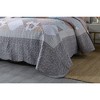 Marcielo 3 Piece Floral Quilt Set Bedspread Set - 4 of 4