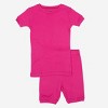 Leveret Matching Family Pajamas – Solid Hot Pink – 100% Cotton – Customizable for Personalization - 2 of 4