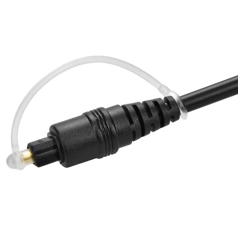 Monoprice Digital Optical Audio Cable - 6 Feet - Black | S/PDIF (Toslink) 5.0mm Ouside Diameter, Gold plated ferrule, 2 of 7