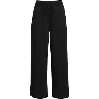 Collections Etc Women's Stylish Pull-On Double Cargo Pocket Knit Jersey  Pants Black Large