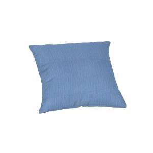 Casual Cushion Solid Sunbrella Fabric 1-Piece Indoor/Outdoor Square Throw Pillow, 15"W x 15"L - 1 of 4
