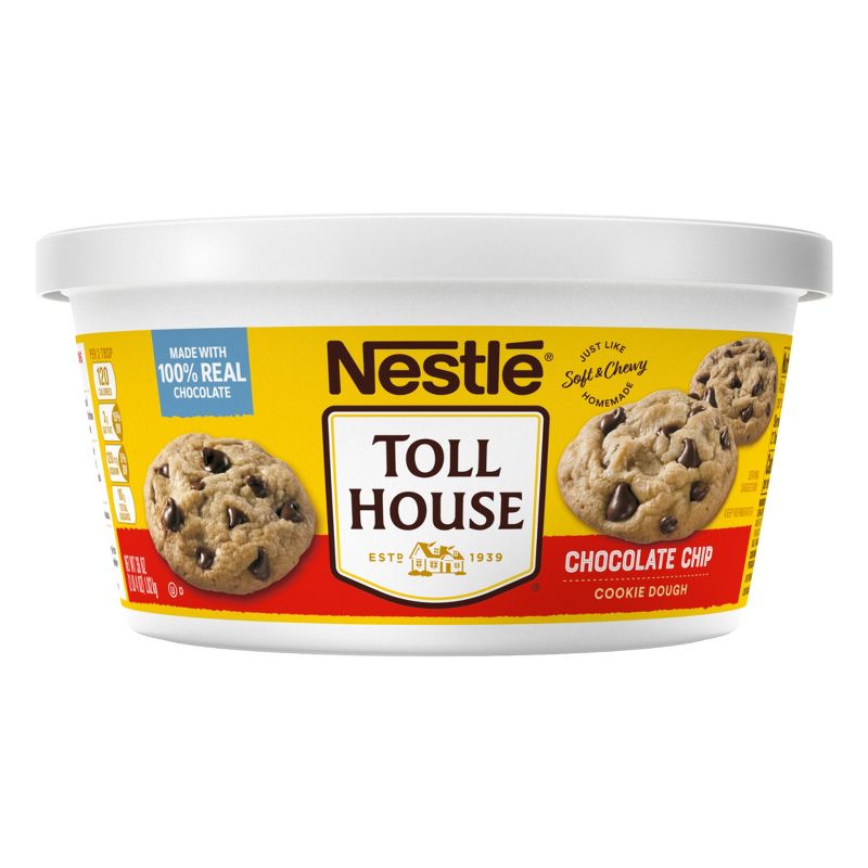 Nestle Toll House Scoop &#38; Bake Chocolate Chip Cookie Dough Tub - 36oz, 2 of 12
