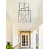 Modern Pendant Light Fixtures,Vintage 8-Light Farmhouse Chandeliers,Rectangle Hanging Island Light High Ceilings for Staircase, Hallway,Foyer - 3 of 4