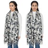 Anna-Kaci Women's Floral Print Winter Scarf Soft Cashmere Feel Fringe Shawl Wrap Scarves for Evening Dress - 3 of 4