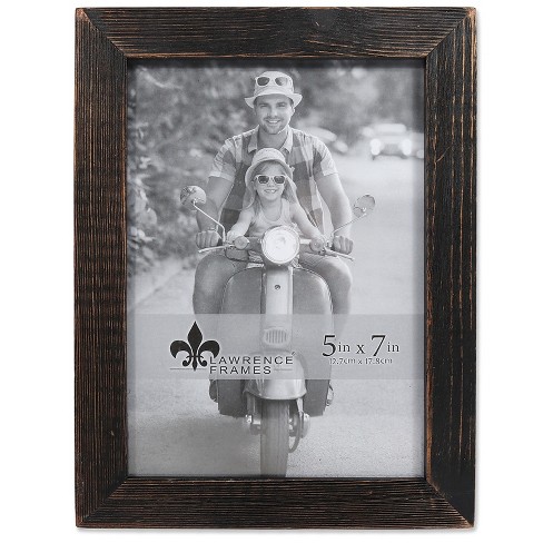 Lawrence Frames 5"W x 7"H Charlotte Weathered Black Wood Picture Frame 745557 - image 1 of 3