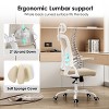 Grungis Task and Office Chairs with Flip-Up Arms,Computer Chair with Adjustable Headrest & Lumbar Support,Office Chairs for Office - 3 of 4