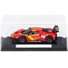 Ferrari 296 GT3 #71 Red "Francorchamps Motors" (2022) "Racing" Series with Display Case 1/43 Diecast Model Car by Bburago - 3 of 3