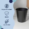happimess Nolan Modern Classic Smooth Steel 2-Gallon Wastebasket - 3 of 4