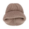 CTM Women's Solid Braided Knit Winter Beanie Hat - 2 of 3
