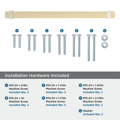 12-Inch Golden Champagne Satin Nickel Appliance Pull