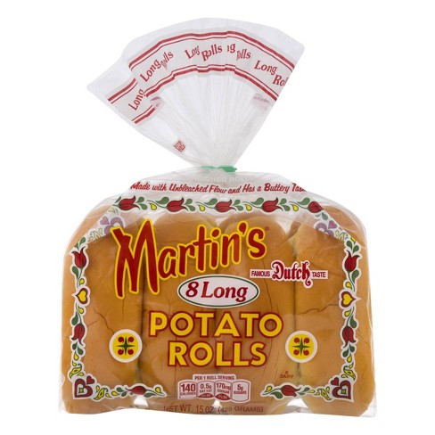 Martin's Long Roll Potato Sandwich Rolls - 15oz/8ct - image 1 of 1