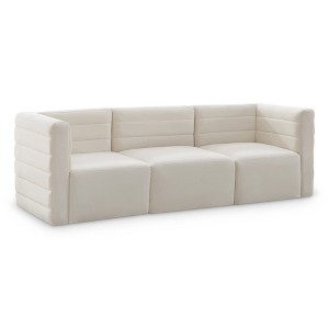 Meridian Furniture,Quincy Velvet Modular Sofa - 1 of 4