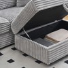 82" L-Shaped Sectional Sofa with Movable Footstool & Storage, 4 Toss Pillows - 2 of 4
