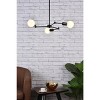 Elegant Lighting Furlong 3 lights black pendant - 2 of 4