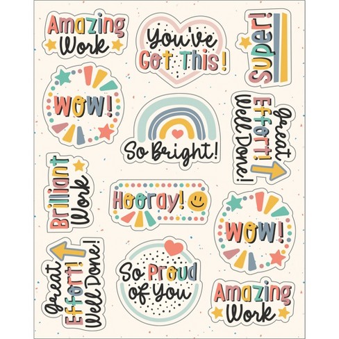 Carson Dellosa Let's Explore Motivational Sticker Pack, 72